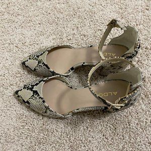Aldo Snakeprint Sandals